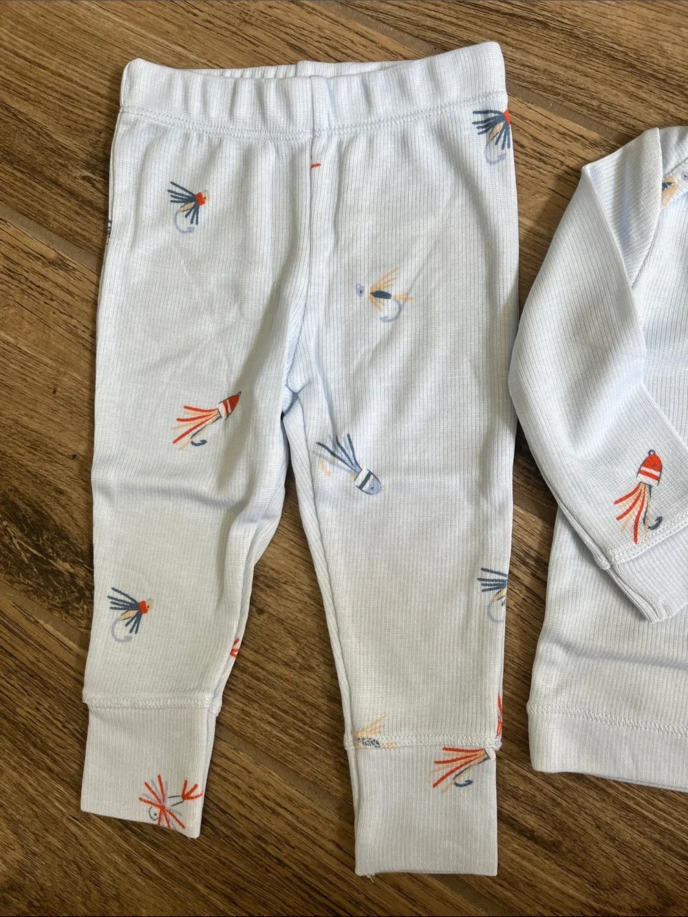 Angel Dear Fly Fishing Lures Pajama Set NWT